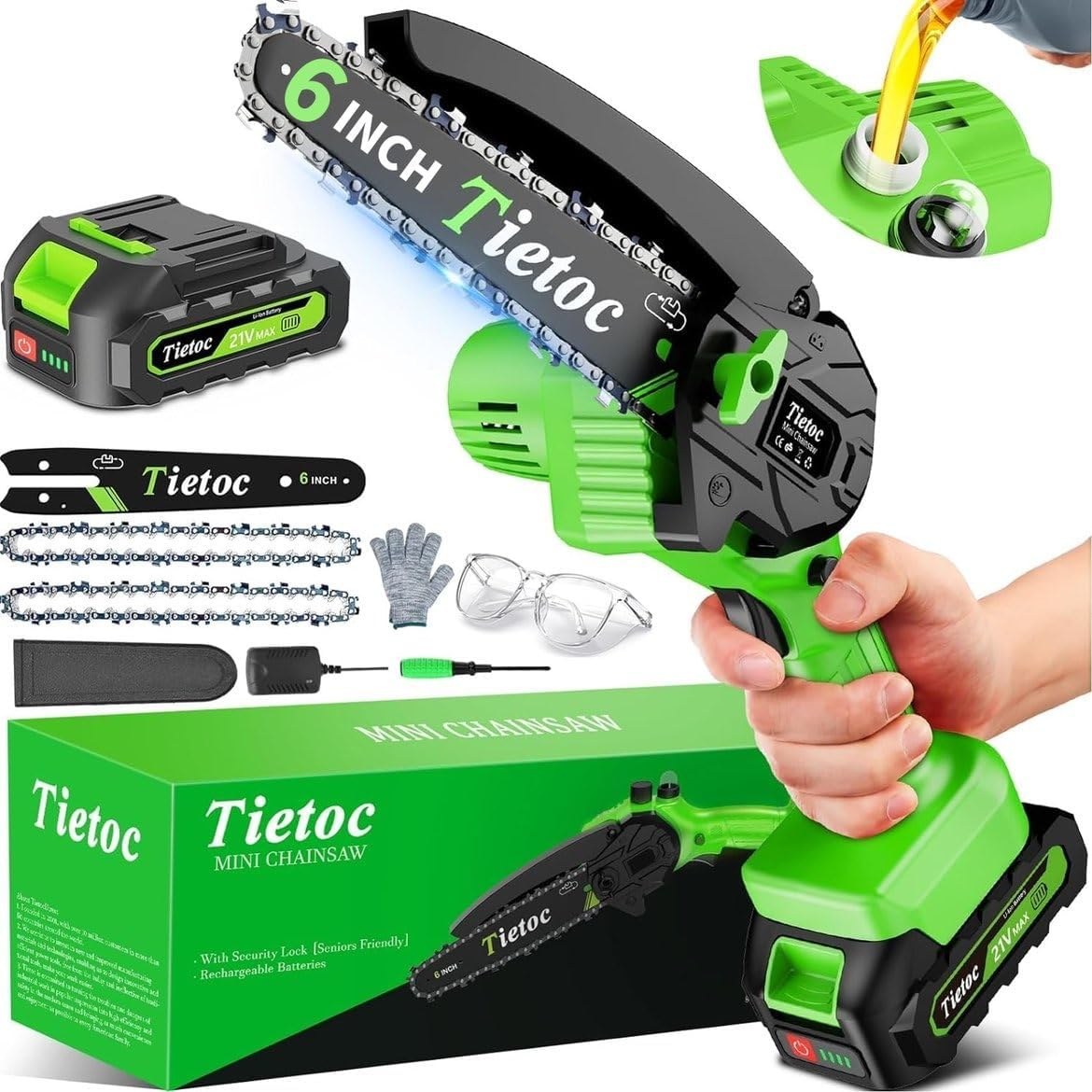 Tietoc 6-Inch Mini Chainsaw Starter Kit