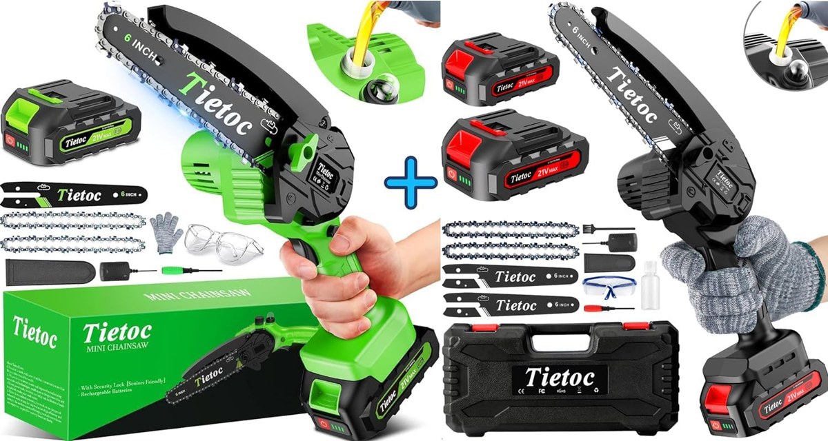 Tietoc Mini Chainsaw Two-Saw Bundle